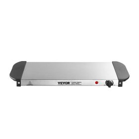 VEVOR Electric Warming Tray, Food Warming Trays for Buffet, Warming Trays with Adjustable Temperature Control, Portable Stainless Steel Food Warm